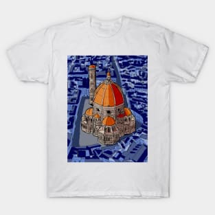 San Lorenzo Florence Italy Illustration T-Shirt